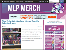 Tablet Screenshot of mlpmerch.com
